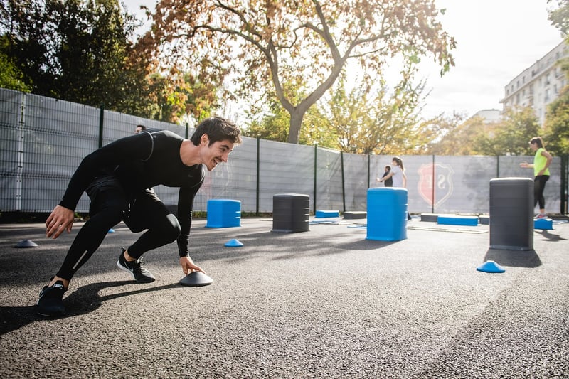 Celebrity working out